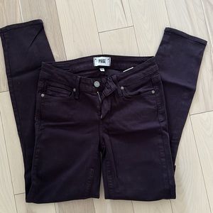 Paige Verdugo Ankle Eggplant Sz 25